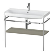 Duravit Möbelwaschtisch-Kombi Happy D.2 Plus 97,5x49cm, 1 HL, st-g s-matt, m Konsole