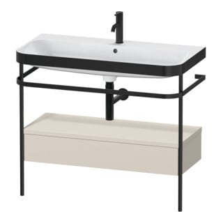 Duravit Möbelwaschtisch-Kombi Happy D.2 Plus 97,5x49cm, 1 HL, T m, m Konso, 1 Lad