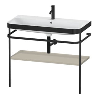 Duravit Möbelwaschtisch-Kombi Happy D.2 Plus 97,5x49cm, 1 HL, Tau s-matt, m Konsole