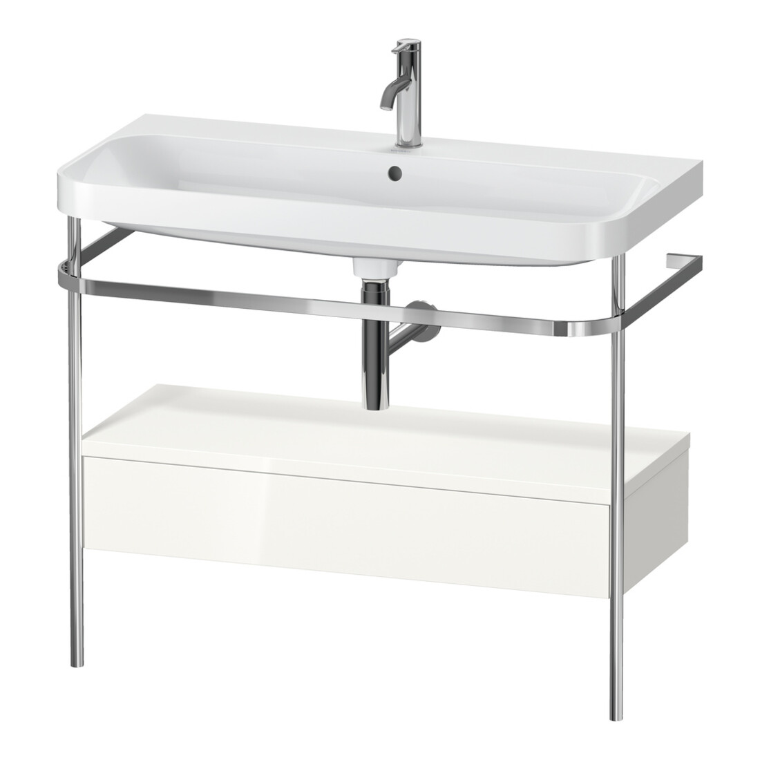 Duravit Möbelwaschtisch-Kombi Happy D.2 Plus 97,5x49cm, 1 HL, w g, m Kons, 1 Lad