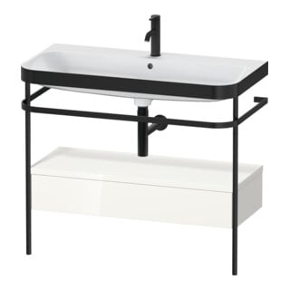 Duravit Möbelwaschtisch-Kombi Happy D.2 Plus 97,5x49cm, 1 HL, w g, m Konso, 1 Lad