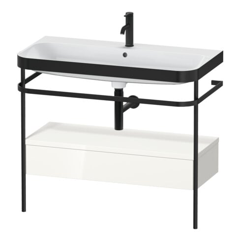 Duravit Möbelwaschtisch-Kombi Happy D.2 Plus 97,5x49cm, 1 HL, w g, m Konso, 1 Lad