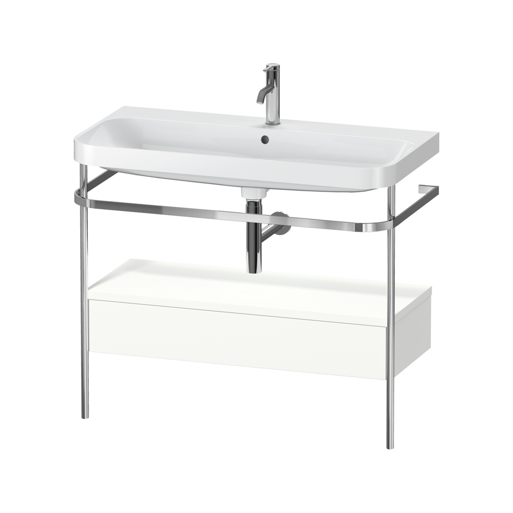 Duravit Möbelwaschtisch-Kombi Happy D.2 Plus 97,5x49cm, 1 HL, w m, m Kons, 1 Lad