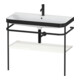 Duravit Möbelwaschtisch-Kombi Happy D.2 Plus 97,5x49cm, 1 HL, we hgl, m Metallkonsole-1