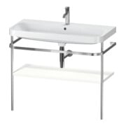 Duravit Möbelwaschtisch-Kombi Happy D.2 Plus 97,5x49cm, 1 HL, we matt, m Konsole