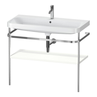 Duravit Möbelwaschtisch-Kombi Happy D.2 Plus 97,5x49cm, 1 HL, we s-matt, m Konsole