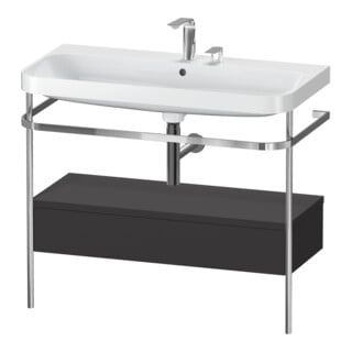 Duravit Möbelwaschtisch-Kombi Happy D.2 Plus 97,5x49cm, 2 HL, gra m, m Kons, 1 Lad