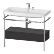 Duravit Möbelwaschtisch-Kombi Happy D.2 Plus 97,5x49cm, 2 HL, gra m, m Kons, 1 Lad