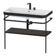 Duravit Möbelwaschtisch-Kombi Happy D.2 Plus 97,5x49cm, 2 HL, Nussb geb., m Konsole