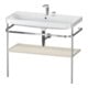 Duravit Möbelwaschtisch-Kombi Happy D.2 Plus 97,5x49cm, 2 HL, Tau matt, m Konsole-1