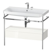 Duravit Möbelwaschtisch-Kombi Happy D.2 Plus 97,5x49cm, 2 HL, w g, m Kons, 1 Lad