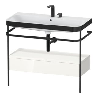 Duravit Möbelwaschtisch-Kombi Happy D.2 Plus 97,5x49cm, 2 HL, w g, m Konso, 1 Lad