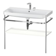 Duravit Möbelwaschtisch-Kombi Happy D.2 Plus 97,5x49cm, 2 HL, we s-matt, m Konsole