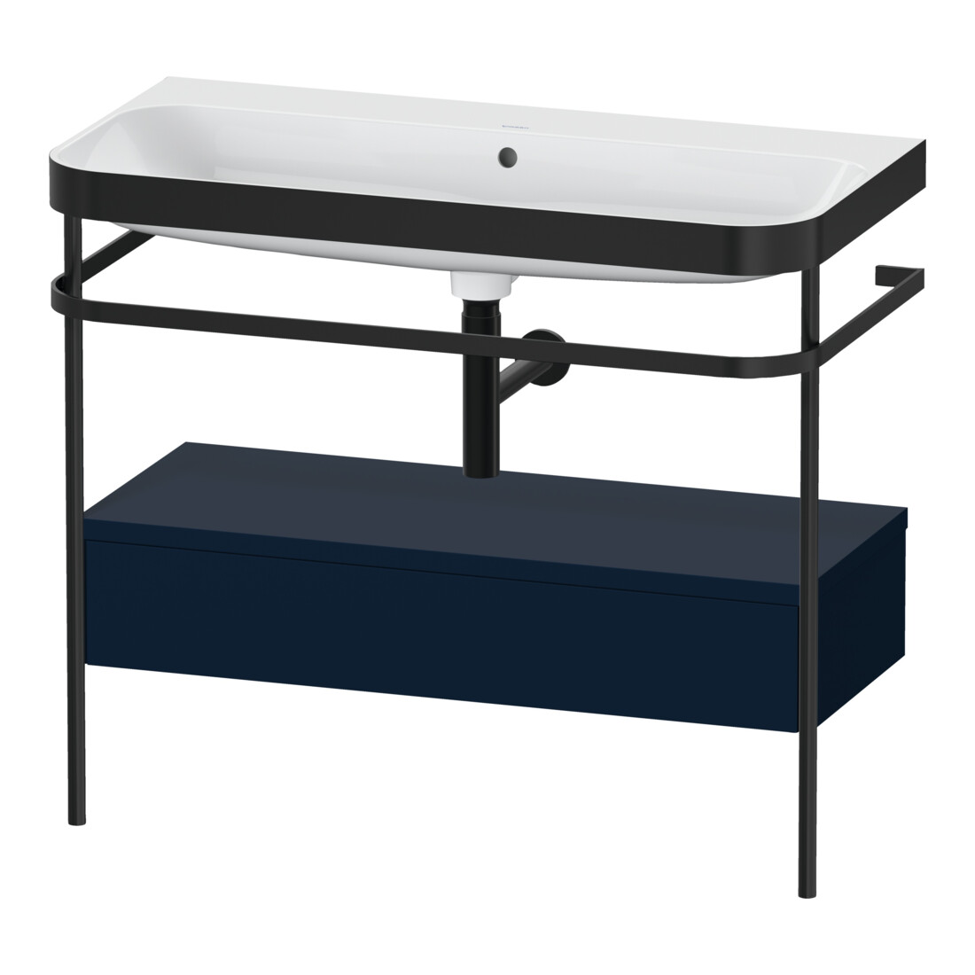 Duravit Möbelwaschtisch-Kombi Happy D.2 Plus 97,5x49cm, o HL, bl m, m Konso, 1 Lad