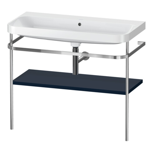 Duravit Möbelwaschtisch-Kombi Happy D.2 Plus 97,5x49cm, o. HL, blau s-matt, m Konsole