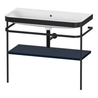 Duravit Möbelwaschtisch-Kombi Happy D.2 Plus 97,5x49cm, o. HL, blau s-matt, m Konsole