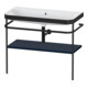 Duravit Möbelwaschtisch-Kombi Happy D.2 Plus 97,5x49cm, o. HL, blau s-matt, m Konsole-1