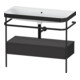 Duravit Möbelwaschtisch-Kombi Happy D.2 Plus 97,5x49cm, o HL, gra m, m Konso, 1 Lad-1