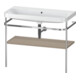 Duravit Möbelwaschtisch-Kombi Happy D.2 Plus 97,5x49cm, o. HL, lei, mit Metallkonsole-1