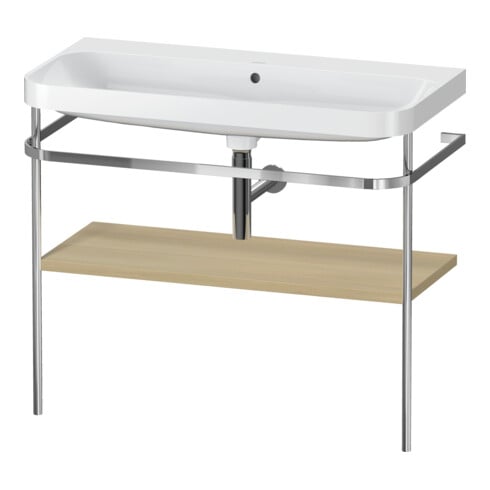 Duravit Möbelwaschtisch-Kombi Happy D.2 Plus 97,5x49cm, o. HL, Medit. Ei, m Konsole