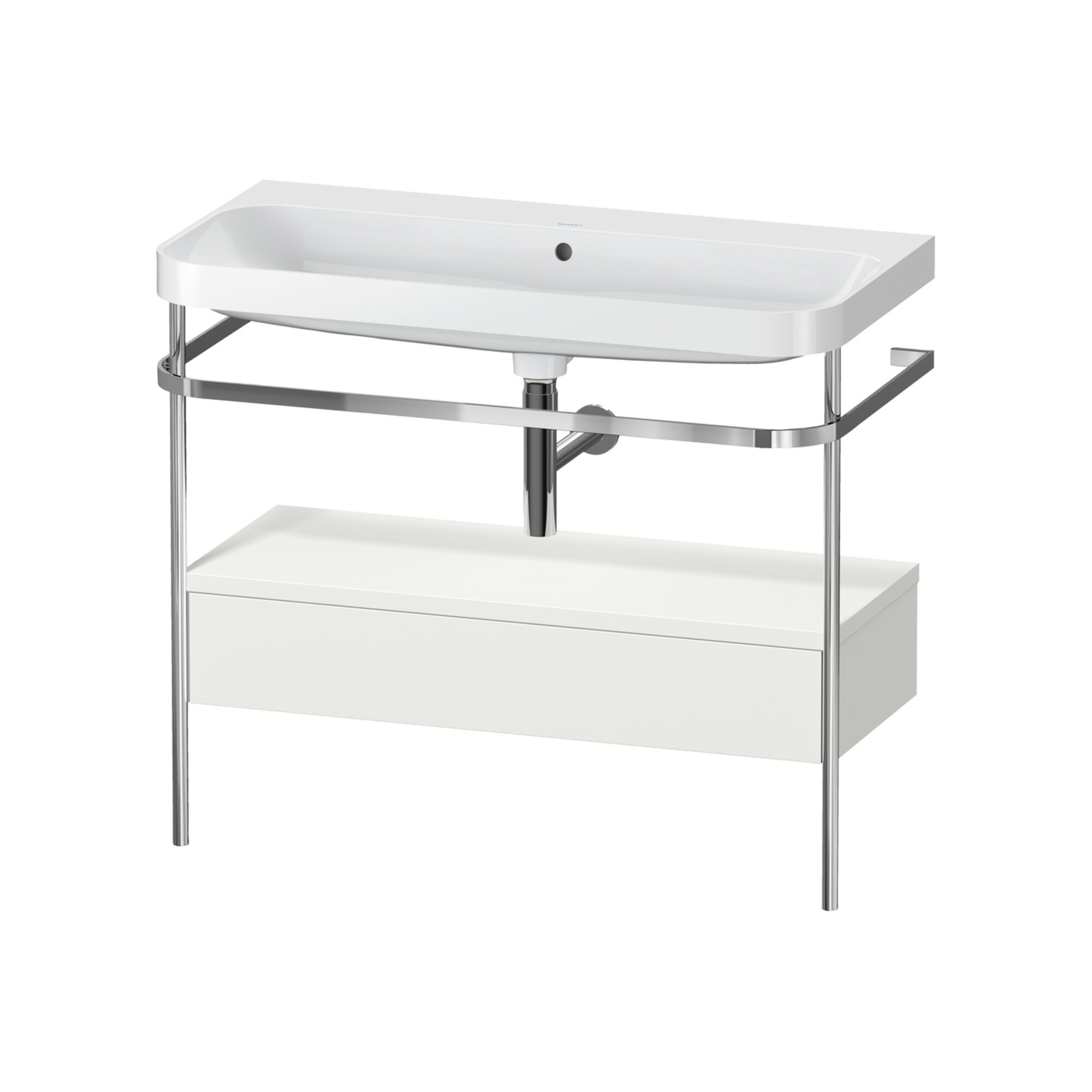 Duravit Möbelwaschtisch-Kombi Happy D.2 Plus 97,5x49cm, o HL, No w m, m Kons, 1 Lad