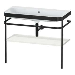 Duravit Möbelwaschtisch-Kombi Happy D.2 Plus 97,5x49cm, o HL, No we s-matt, m Konsole
