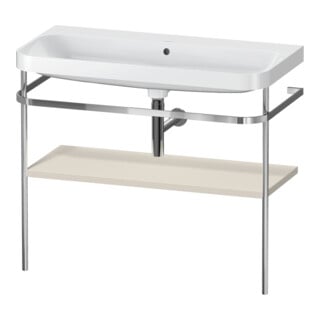 Duravit Möbelwaschtisch-Kombi Happy D.2 Plus 97,5x49cm, o. HL, Tau matt, m Konsole