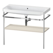 Duravit Möbelwaschtisch-Kombi Happy D.2 Plus 97,5x49cm, o. HL, Tau matt, m Konsole