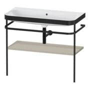 Duravit Möbelwaschtisch-Kombi Happy D.2 Plus 97,5x49cm, o. HL, Tau s-matt, m Konsole