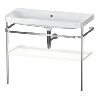 Duravit Möbelwaschtisch-Kombi Happy D.2 Plus 97,5x49cm, o. HL, we s-matt, m Konsole