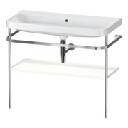 Duravit Möbelwaschtisch-Kombi Happy D.2 Plus 97,5x49cm, o. HL, we s-matt, m Konsole