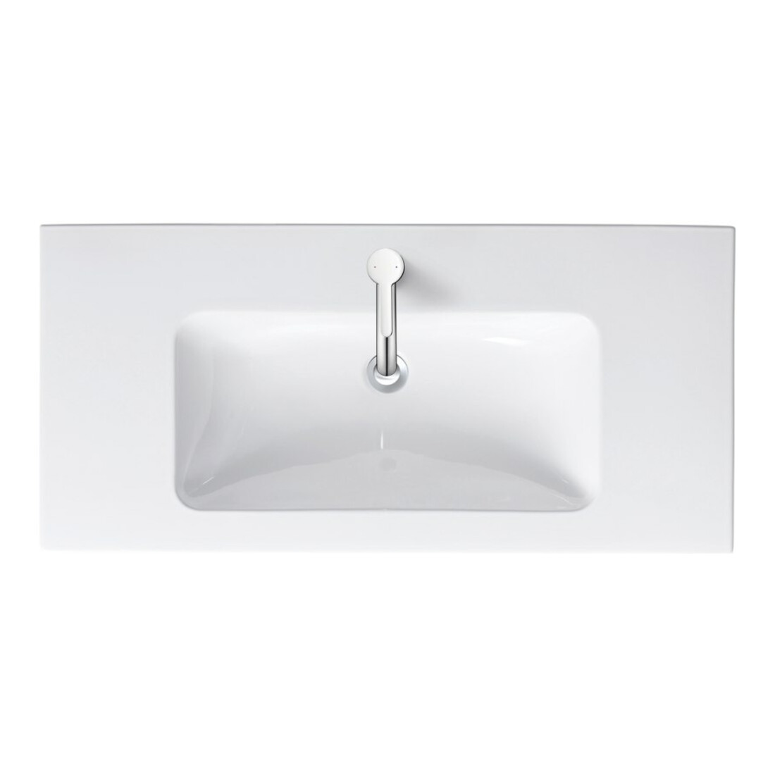 Duravit Möbelwaschtisch Me by Starck 103x49cm, we, m HL, ÜL, Hahnlochbank