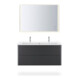 Duravit Möbelwaschtisch Me by Starck 123x49cm, 2 HL, m ÜL, HLB, we s-matt, WG-1