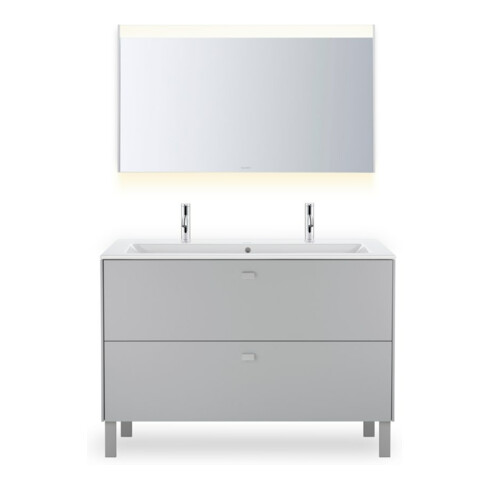 Duravit Möbelwaschtisch Me by Starck 123x49cm, 2 HL, m ÜL, HLB, we WG
