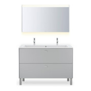 Duravit Möbelwaschtisch Me by Starck 123x49cm, 2 HL, m ÜL, HLB, we WG