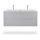 Duravit Möbelwaschtisch Me by Starck 123x49cm, 2 HL, m ÜL, HLB, we WG-2