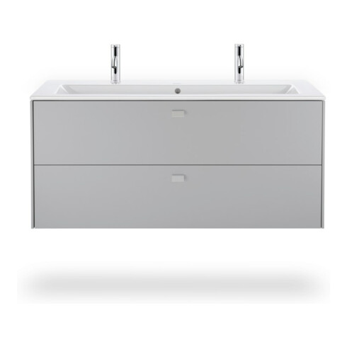 Duravit Möbelwaschtisch Me by Starck 123x49cm, 2 HL, m ÜL, HLB, we WG