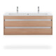 Duravit Möbelwaschtisch Me by Starck 123x49cm, 2 HL, m ÜL, HLB, we WG-5