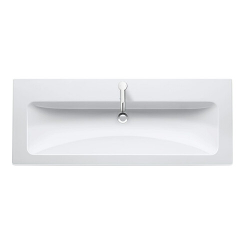 Duravit Möbelwaschtisch Me by Starck 123x49cm, m HL, ÜL, HLB, we WonderGliss