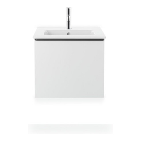 Duravit Möbelwaschtisch Me by Starck 53x43cm, we s-matt, WG, o. HL, m ÜL, HLB
