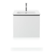 Duravit Möbelwaschtisch Me by Starck 53x43cm, we s-matt, WG, o. HL, m ÜL, HLB