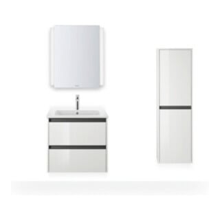 Duravit Möbelwaschtisch Me by Starck 63x49cm, we, m HL, ÜL, Hahnlochbank
