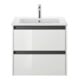 Duravit Möbelwaschtisch Me by Starck 63x49cm, we, m HL, ÜL, Hahnlochbank