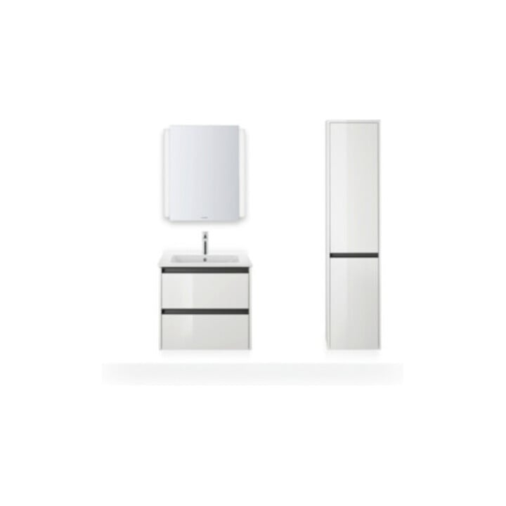 Duravit Möbelwaschtisch Me by Starck 63x49cm, we, m HL, ÜL, Hahnlochbank