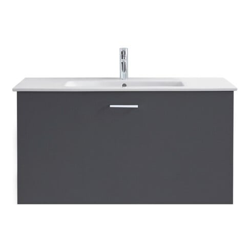 Duravit Möbelwaschtisch Me by Starck 83x49cm, we, m HL, ÜL, Hahnlochbank