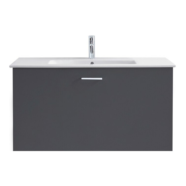 Duravit Möbelwaschtisch Me by Starck 83x49cm, we, m HL, ÜL, Hahnlochbank
