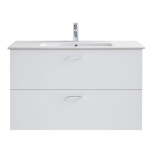 Duravit Möbelwaschtisch Me by Starck 83x49cm, we, m HL, ÜL, Hahnlochbank