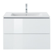 Duravit Möbelwaschtisch Me by Starck 83x49cm, we WG, m HL, ÜL, Hahnlochbank