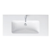 Duravit Möbelwaschtisch ME by Starck mit Überlauf, mit Hahnlochbank, 1030 x 490 mm, 1 Hahnloch weiß