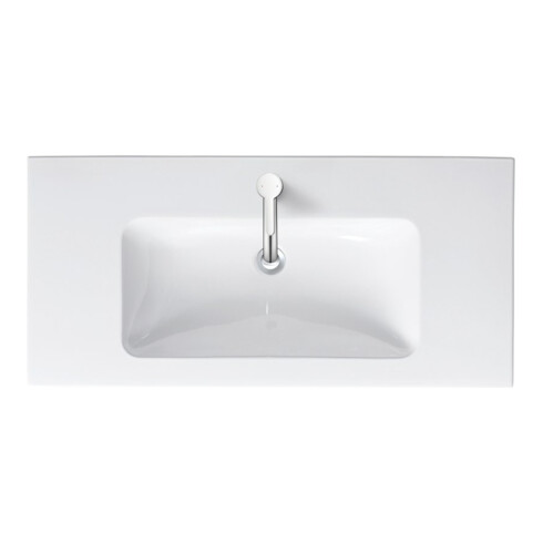 Duravit Möbelwaschtisch Me by Starck 103x49cm, we, m HL, ÜL, Hahnlochbank